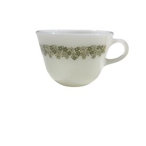Corning Corelle Spring Blossom Green Crazy Daisy Coffee Mug Tea Cup Vintage